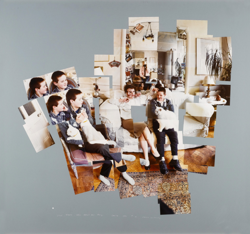 大卫霍克尼1983George, Blanche, Celia, Albert And Percy(photographic Collage)
